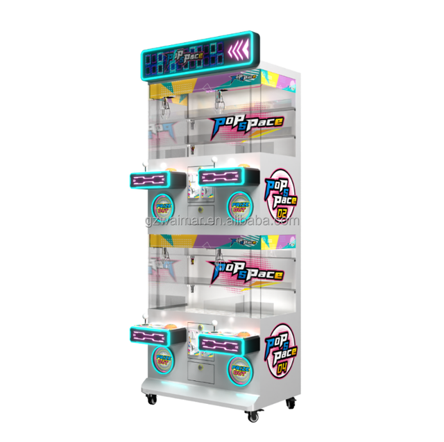 Coin Operated Grab Vending Machine Arcade Game Claw Crane Machine Claw Machine with Bill Coin Acceptor Card Reader