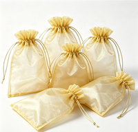Sacs en organza doux écologiques recyclables, pochettes à bijoux, sacs à cordon pour cosmétiques, cadeaux de mariage, sacs de shopping