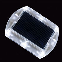 Nouveaux panneaux routiers solaires LED en plastique, clignotants, type œil de chat, balises de signalisation, réflecteurs routiers, protection IP68, prismatiques haute intensité