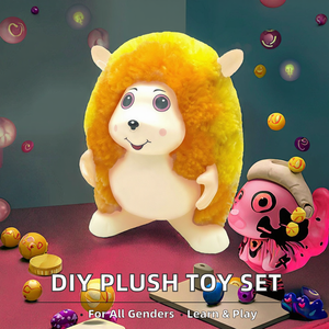 Chengji Sevimli Yavru Kirpi Baykuş Peluş Oyuncak Seti 8-13 Yaş Unisex <span class=keywords><strong>DIY</strong></span> Monte Etmeli Eğitici Uygulamalı Montaj PP Pamuk Dolgulu - Product Image 2