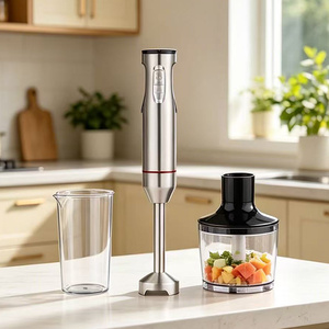 Ensemble de mixeur à main multifonctionnel 3 en 1 en acier inoxydable, mixeur à main à vitesse variable <span class=keywords><strong>pour</strong></span> la cuisine, la pâtisserie et la préparation des aliments - Product Image 6