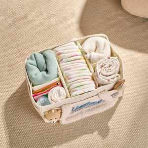 Cesta de Almacenamiento Plegable de Pana Ecológica para Pañales de Bebé, Rectangular, Personalizada, con Asa para Viajes en Auto, Multiusos, para Recién Nacidos - Product Image 3