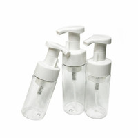 En stock 100ml 120ml 150ml 4oz distributeur en plastique givré pour animaux de compagnie savon liquide moussant blanc lavage des mains mousse pompe bouteille pour shampooing