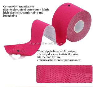 Cinta elástica <span class=keywords><strong>Kinesiotape</strong></span> aprobada para deportes precortada algodón Atlético KT terapia cinta muscular - Product Image 5