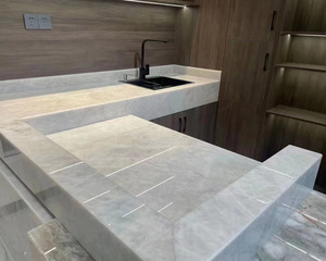 Brazil Trắng tảng băng trôi quartzit pha lê mờ đá trắng tinh khiết - Product Image 3