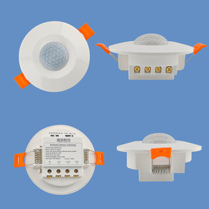 Ingebouwde PIR-bewegingssensor Inductieschakelaar voor menselijk lichaam Lichtregeling Instelbare spanning Brandwerende relaisuitgang Verborgen - Product Image 3