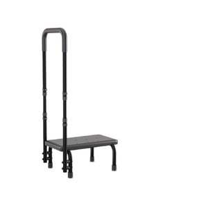 Foot stool <b>for</b> the elderly and children, single-layer footstool with armrest beside the <b>bed</b>, multi-functional foot pedal - Product Image 1