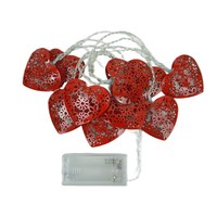 Guirlande lumineuse LED en cuivre en forme de cœur, pour intérieur, mariage, Saint-Valentin, fête, décoration romantique de bureau, cadeau, vente en gros, rechargeable, 3m