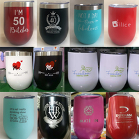Tasse à café thermique à double paroi en acier inoxydable, unique, personnalisable, avec couvercle, de 350ml, 12oz, logo personnalisé, bouteille de vin blanc