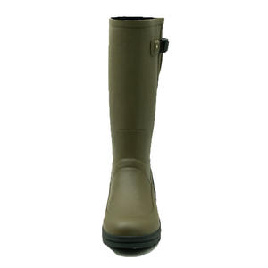 Bottes en caoutchouc imperméables doublées <span class=keywords><strong>de</strong></span> néoprène pour hommes Style gousset Long Wellingtons pour la chasse et la pêche toute l'année Caractéristique antidérapante - Product Image 2