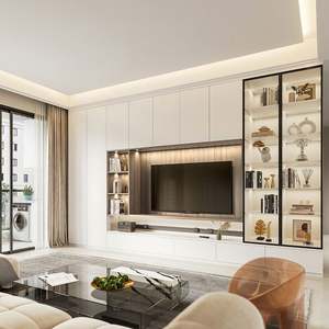 <b>TV</b> <b>Stand</b> Furniture Modern <b>Wall</b> Unit Cabinet <b>for</b> Living Room Entertainment Design - Product Image 2