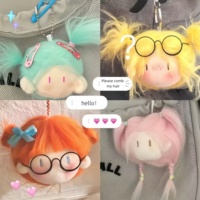 Top vente mignon laine frite coton Anime pendentif poupée douce en peluche porte-clés cadeau d'anniversaire pour les enfants