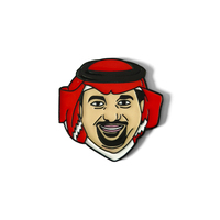 Badge de supporter de club de football saoudien antique personnalisé, estampé à la presse à chaud, en émail souple, autocollant de téléphone, épingle, artisanat en laiton et bronze, logo souvenir