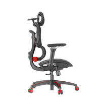 Chaise de jeu pivotante multifonctionnelle industrielle haut de gamme avec dossier en maille, siège en tissu et fonction de massage pour les gestionnaires et les jeunes employés
