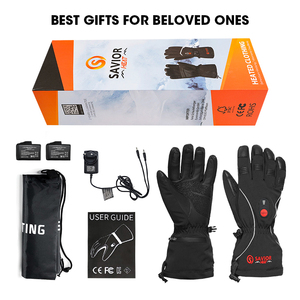 <span class=keywords><strong>Gants</strong></span> de ski thermiques pour femmes, avec écran tactile, pour l'extérieur, avec batterie rechargeable, étanches et chauffants - Product Image 6