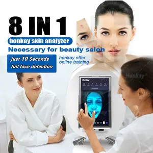 Italien Deutschland Sprache 3D Face Skin Analyzer Analyse Gesichts pflege 36 Millionen HQ Pixel Skin Analyzer Machines