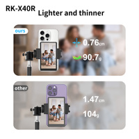 Écran de moniteur selfie Aquina RK-X40R de haute qualité, magnétique, sans fil, pour téléphone, caméra arrière, diffusion en direct, pour Android