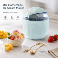 Machine à glace automatique mini DIY, sorbetière et yaourtière glacée à congélation rapide, machine à desserts domestique à un bouton