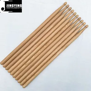 2023 Jingying müzik bateri seti aksesuarları, 5A 5B 2B standart a-sınıfı Pecan Drumsticks birinci sınıf amerikan Hickory bagetler