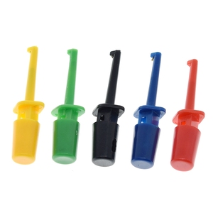 TZT 10Pcs Mini Single <strong>Test</strong> Hook <strong>Clip</strong> <strong>Test</strong> Probe for Electronic Testing <strong>IC</strong> Grabber Small Size Round Crocodile <strong>Clip</strong> - Product Image 2