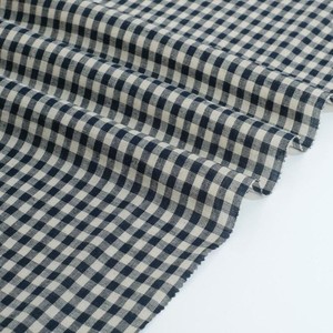 Tessuto Gingham di Alta Qualità ed Elegante, 55% <span class=keywords><strong>Lino</strong></span> 45% Cotone, 98gsm, Tinto in Filo, per Tovaglie e Abbigliamento - Product Image 2