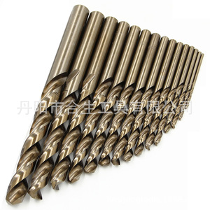 Mr <b>Drill</b> Twist <b>Drill</b> <b>Bit</b> 1.5-10mm M35 Cobalt High Speed Steel Straight Shank Gold Finish Metal Drilling - Product Image 1