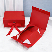 Boîtes cadeaux magnétiques en carton pliables de luxe haut de gamme personnalisées avec laminage mat et gaufrage pour femmes