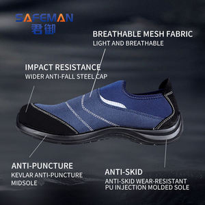 Großhandel <span class=keywords><strong>SAFEMAN</strong></span> Stahlkappen-Sicherheitsschuhe Atmungsaktive Leichte Stoßfeste Arbeitsschuhe Hellblau - Product Image 4