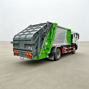 Dongfeng Huashen 14CBM Hydraulic Compressed Garbage Truck with Ground Drop <b>Bin</b> Waste Collector Sanitation Truck - Product Image 6