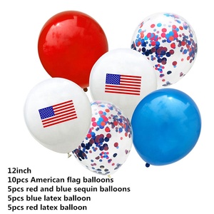 American USA วันประกาศอิสรภาพบอลลูน Decor กรกฎาคม 4th ANNIVERSARY รักชาติเลื่อมบอลลูนธงอเมริกันบอลลูนตกแต่ง - Product Image 5