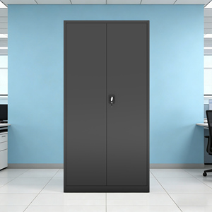 Armoire de classement en acier avec serrure de sécurité et 4 étagères réglables - Product Image 1