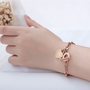 Bracciali <span class=keywords><strong>in</strong></span> Acciaio Inossidabile Placcati <span class=keywords><strong>Oro</strong></span> <span class=keywords><strong>Rosa</strong></span>/Argento, Ipoallergenici, Estivi, Personalizzabili, Vendita all'Ingrosso, per Donne, da Venditore Verificato - Product Image 4