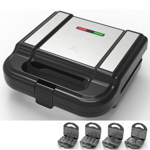 Anbolife gaufrier à 4 tranches, machine à Sandwich électrique, grille de Contact Panini, petit appareil de cuisine - Product Image 6