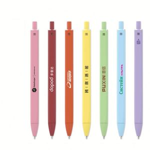 Stylo à encre gel en plastique coloré de haute qualité, faible MOQ avec logo personnalisé - Product Image 1