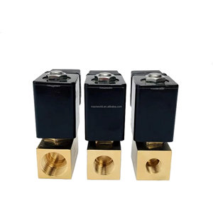 Électrovanne haute pression <span class=keywords><strong>2</strong></span> voies 1/4 3/8 1/<span class=keywords><strong>2</strong></span> BSP 12V <span class=keywords><strong>24V</strong></span> DC AC220V JT22-02 de fermeture normale 80bar