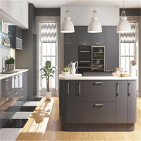 Ensemble de meubles de cuisine modulaires modernes personnalisés, finition laquée, structure étanche