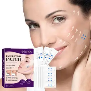 Hotsale 60pcs mỗi hộp ngay lập tức mặt nâng loại bỏ nếp nhăn Băng vô hình mặt nâng vá vô hình công cụ trang điểm da dính