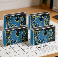 Boîtes en acrylique pour Pokémon Mega Evolution Phantasmal Flames Mega Charizard UPX Boîte de protection étanche en acrylique de 5 mm