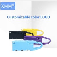 Petit cadenas à combinaison à 3 chiffres, sécurité pour valises, alliage de zinc, mot de passe réinitialisable, serrure à bagages, échantillon gratuit, usine Xmm-8002