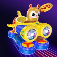 2022เหรียญ Pusher Kiddie Ride เครื่องเกมอาเขตยานอวกาศการ์ตูนสวิงนั่งสำหรับเด็กขาย