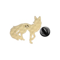 Rot-weißes Fuchs-Emaille-Pin-Set, Tiermotiv, Zinklegierung, Brosche, Abzeichen für Rucksack, Jacke, Hut, Revers, Deko, Sammlerstück, Accessoire, Geschenk