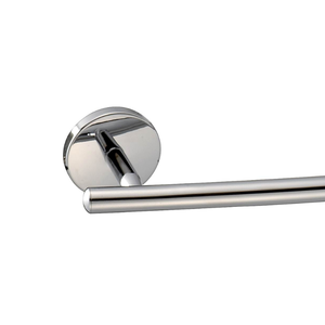 Barre porte-serviettes en alliage de zinc avec base en acier inoxydable, finition chrome classique, 30 pouces, accessoires de salle de bain à fixation murale - Product Image 4