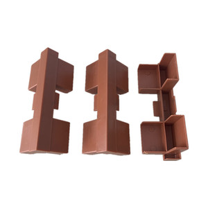Connecteurs d'angle larges Huayi Parts H125 en alliage d'aluminium rouge pour tiroirs de cuisine et armoires - Product Image 1