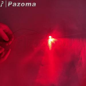 ชุดไฟเลี้ยวสีเหลืองอำพัน LED ขนาดเล็ก4ชิ้น12โวลต์ชุดไฟเบรกสีแดงสายไฟ2/4สำหรับฮอนด้าซูซูกิคาวาซากิฮาร์เล่ย์อเนกประสงค์ - Product Image 4