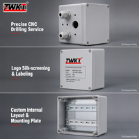 ZWKT Boîtier de distribution à vis en ABS, anti-explosion, étanche IP66, anti-chute, certifié CE ROHS, pour intérieur