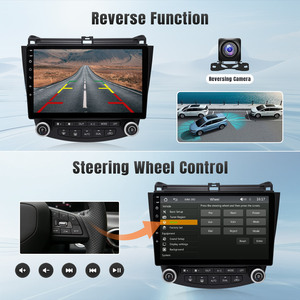 Pantalla táctil de 10,1 "estéreo BT manos libres FM Radio cámara de marcha atrás Control del volante 12V Radio de coche para Honda Accord 7th - Product Image 2
