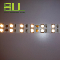Bande led double rangée SMD 5050 120leds/m 3000K simple couleur blanc chaud flexible pour l'éclairage de décoration de Noël