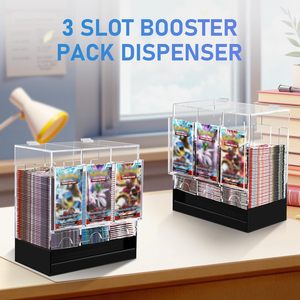 Exhibidor Acrílico Transparente de 3 Ranuras, Resistente al Agua, para Paquetes de Cartas, con Capacidad para 120 Paquetes, Caja de Exhibición Personalizada para Cartas - Product Image 6