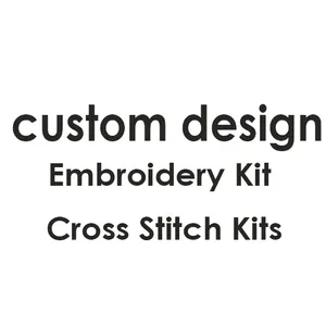 Fabrik preis DIY Stickerei Craft Cross Stitch Kits Custom Design Stickerei Starter Kit