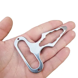 Camping Equipment Pocket Multifunction Survival Hand Tools Keychain Wrench Stainless SteelMultifunction Pocket Tool